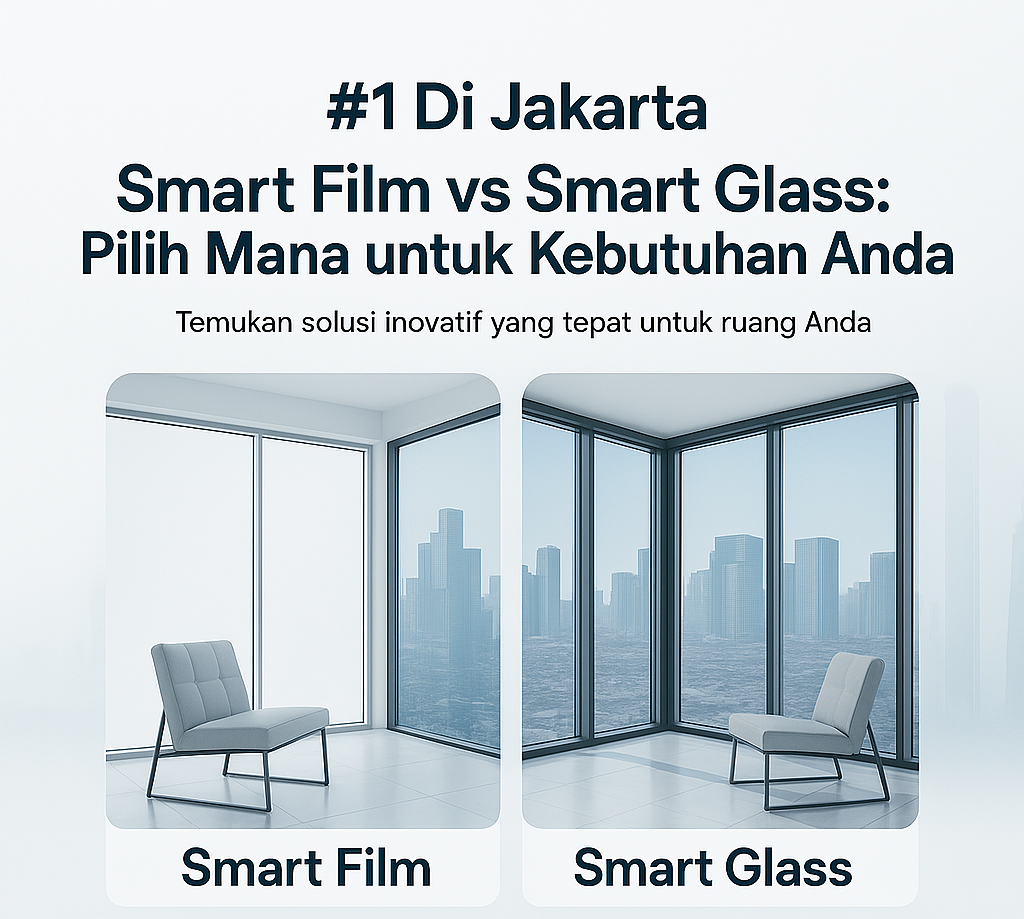 #1 di Jakarta! Smart Film vs Smart Glass: Pilih Mana untuk Kebutuhan Anda?