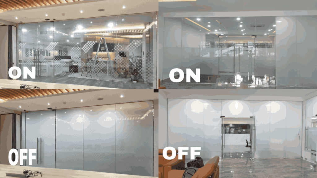 Design minimalis pada ruangan dnegna penggunaan smart film